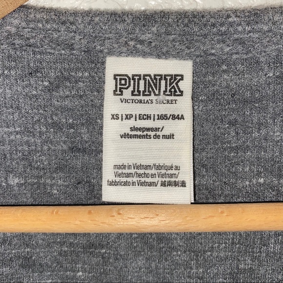 VS PINK Christmas Henley Thermal Sleepshirt Dress - Picture 7 of 8